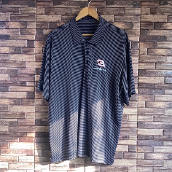 Mens 3XL Antigua Black & White Austin Dillon #3 Nascar Polo - Picture 1 of 8